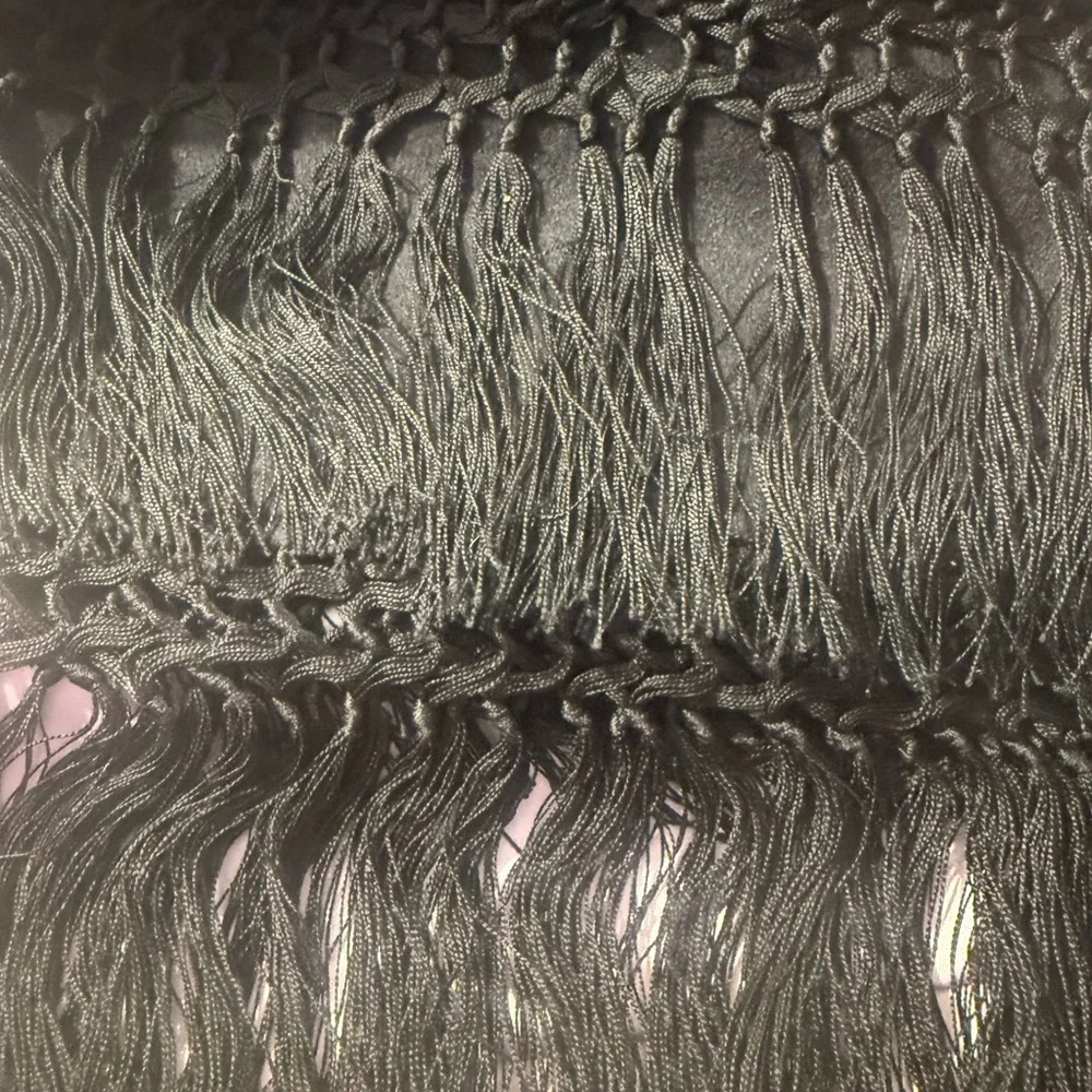 Christian Dior Black Silk Scarf/Wrap
